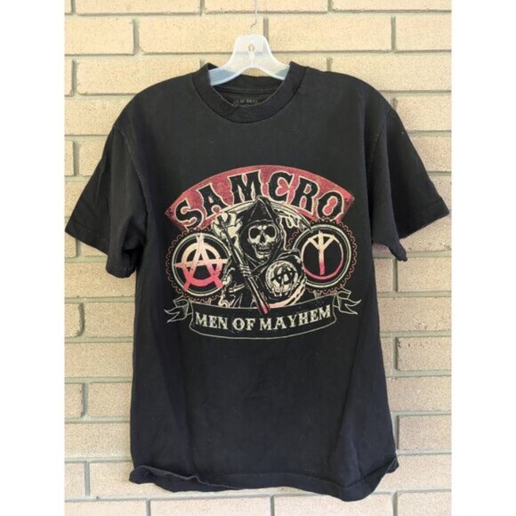 Black Sons of Anarchy - SAMCRO - Men of Mayhem TShirt Size: Medium - Picture 1 of 5